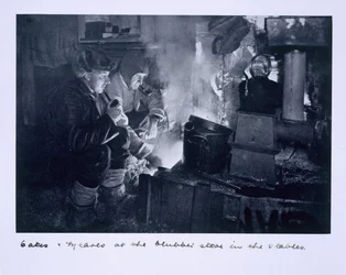 Oates und Meares am Blubberherd in den Ställen, aus 